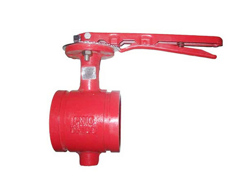 D81X Handle Grooved Butterfly Valve